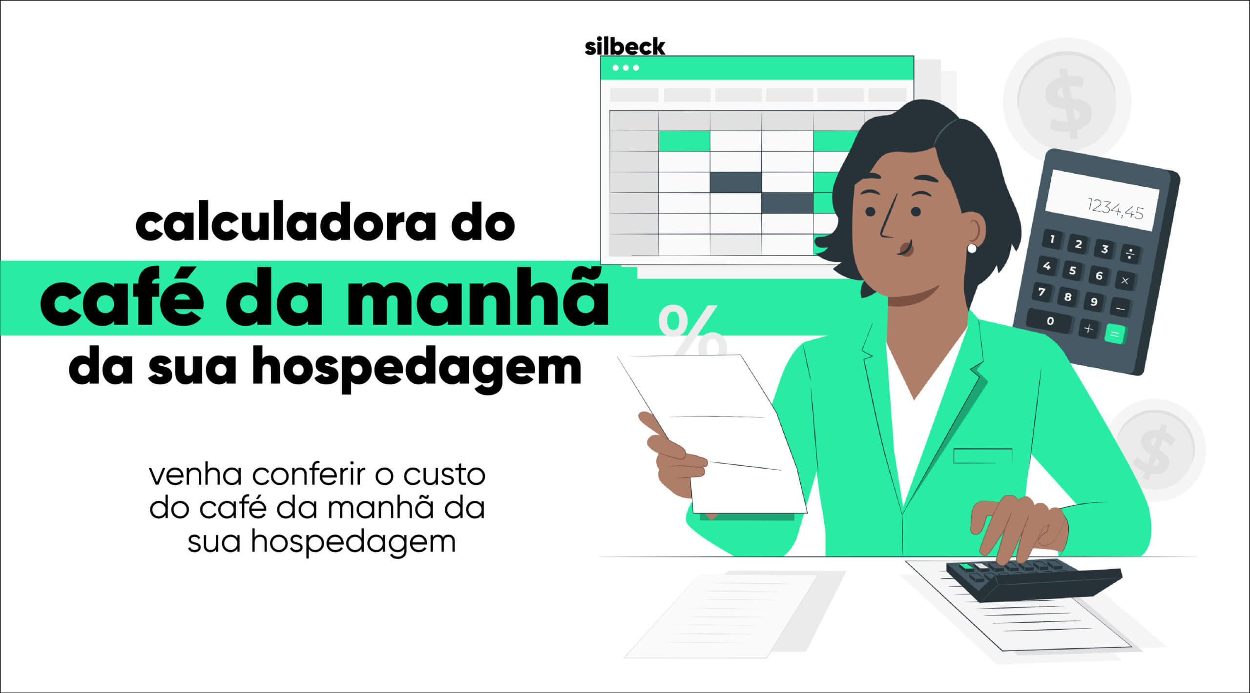 calculadora cafe da manha para hotelaria