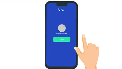 Gif da comanda eletrônica sistema para hotel