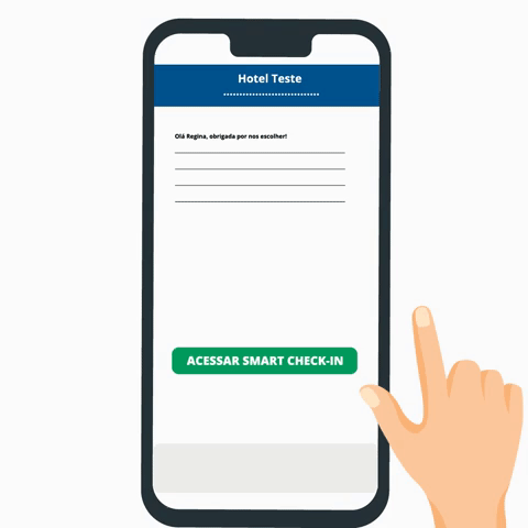 Gif Smart Check-in gif - sistema para hotel